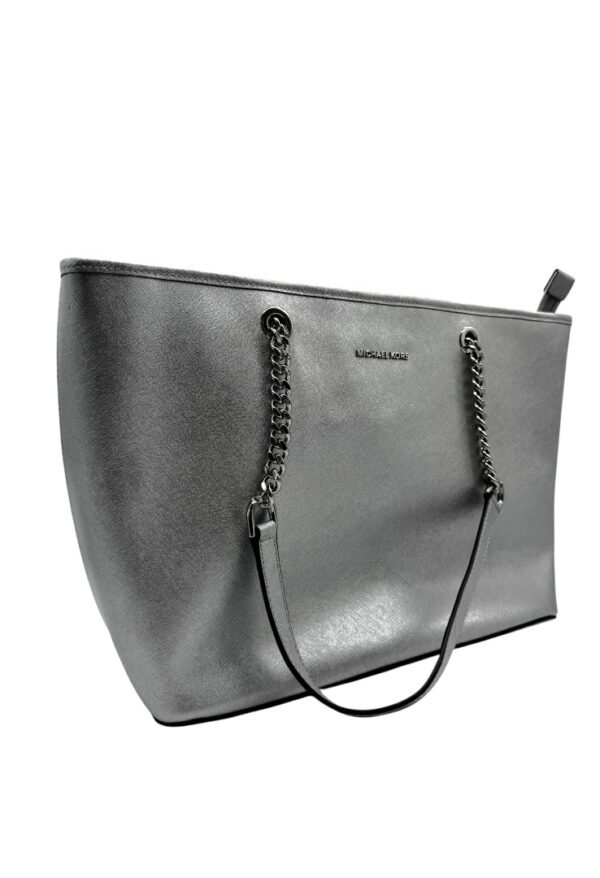 MICHEL KORS - JET SET TOTE SILVER - Image 12